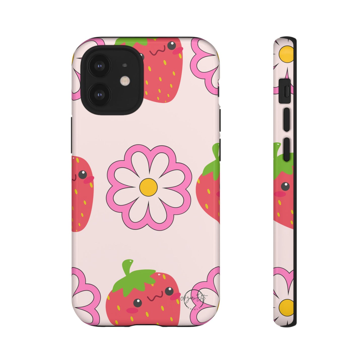 AzariElite Shield Cute Strawberry Floral