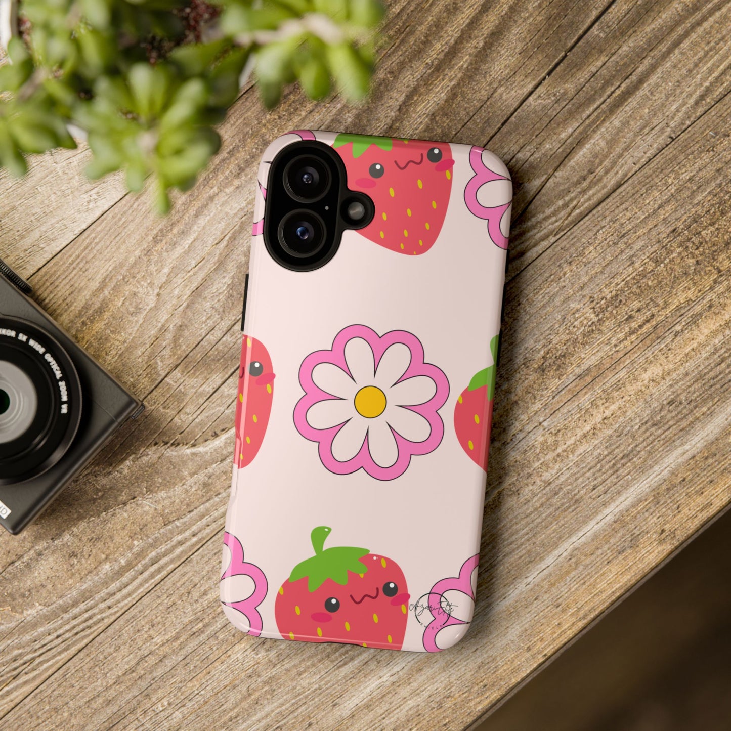 AzariElite Shield Cute Strawberry Floral