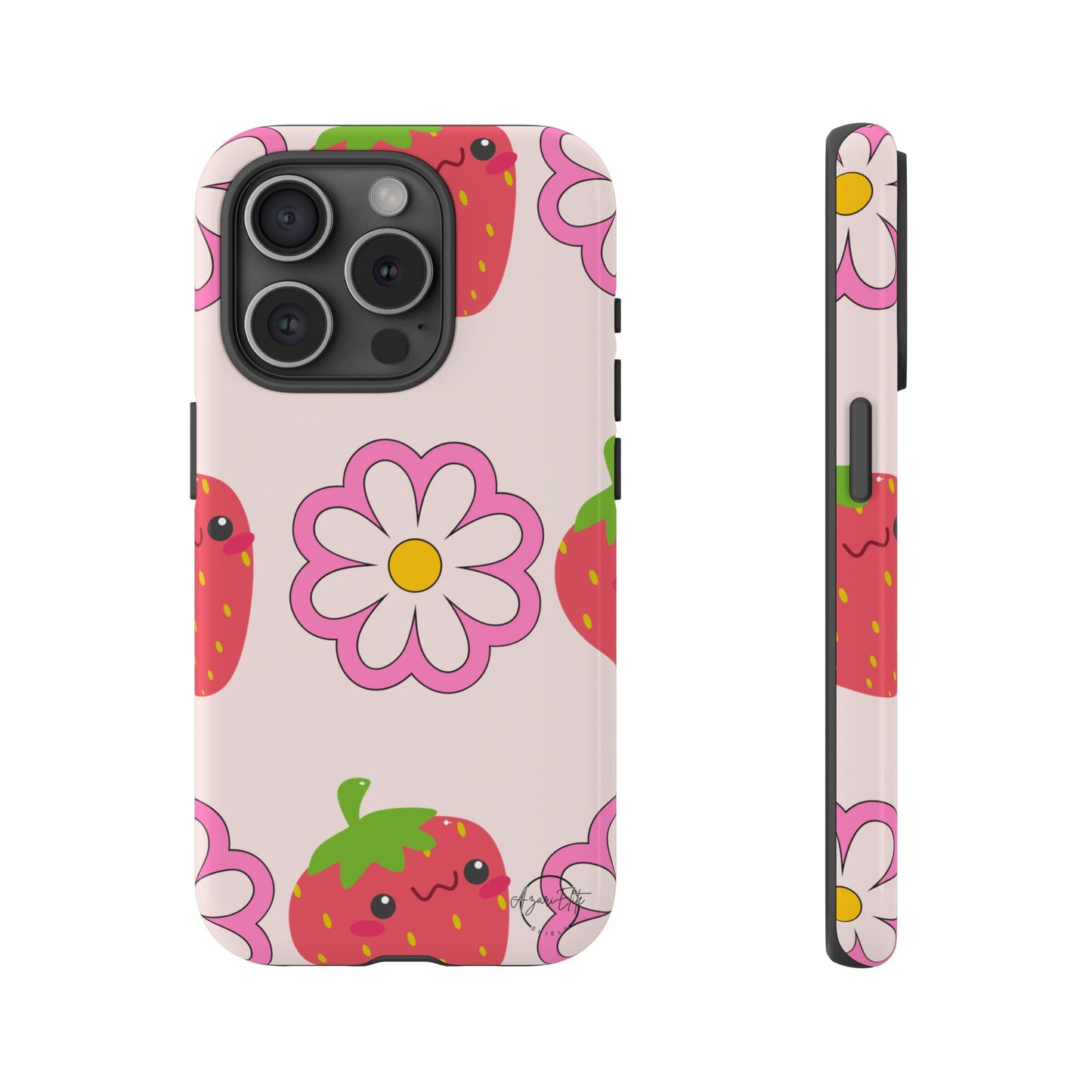 AzariElite Shield Cute Strawberry Floral