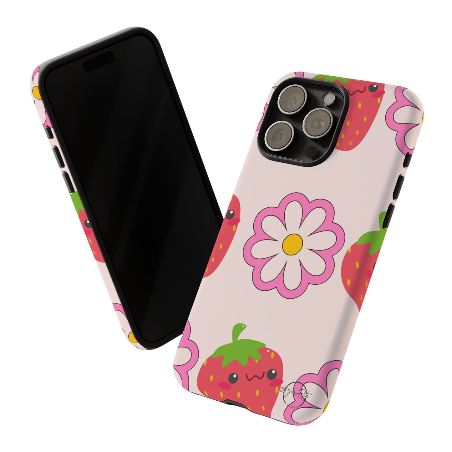 AzariElite Shield Cute Strawberry Floral