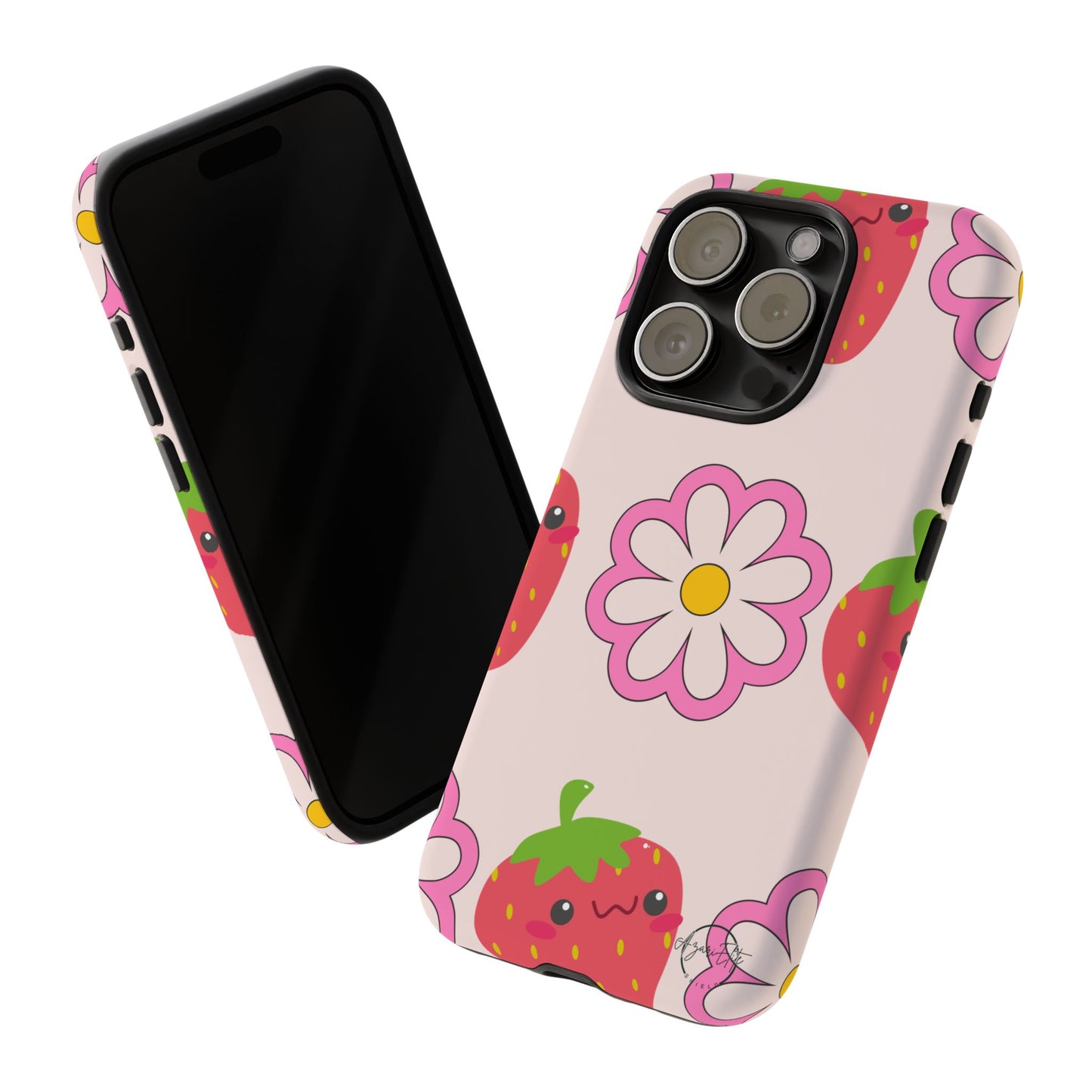 AzariElite Shield Cute Strawberry Floral