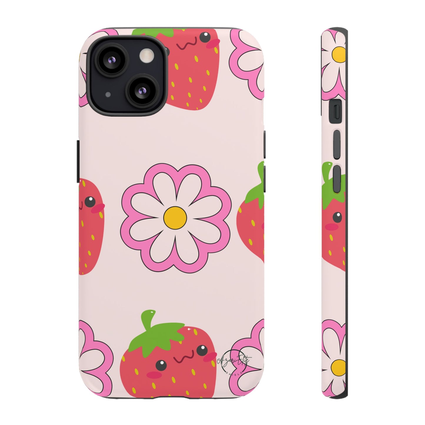 AzariElite Shield Cute Strawberry Floral