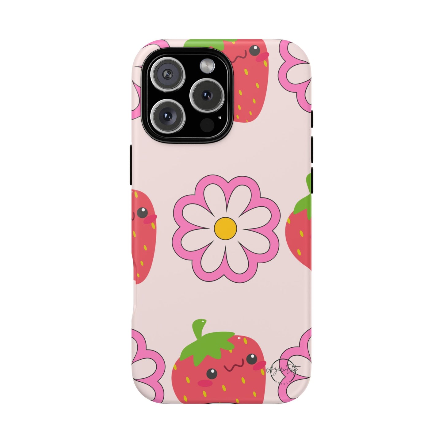 AzariElite Shield Cute Strawberry Floral