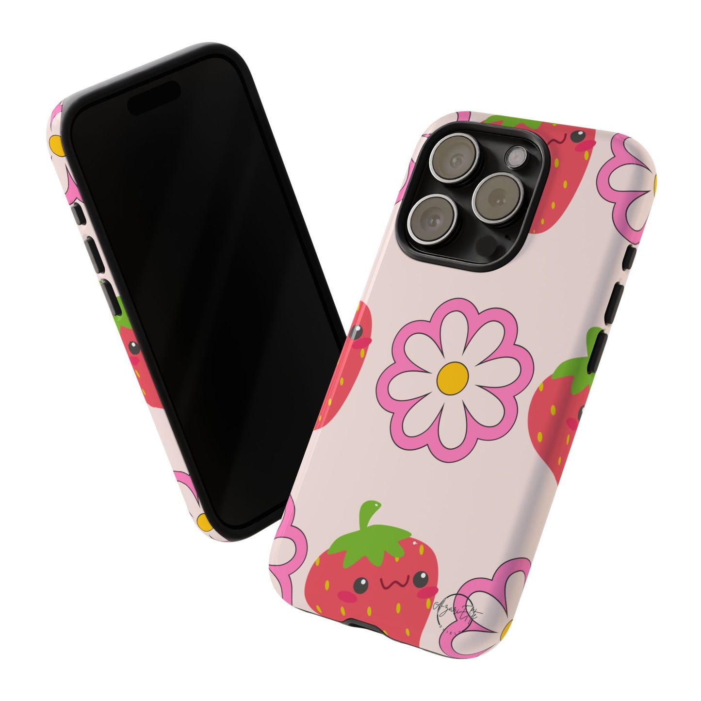 AzariElite Shield Cute Strawberry Floral