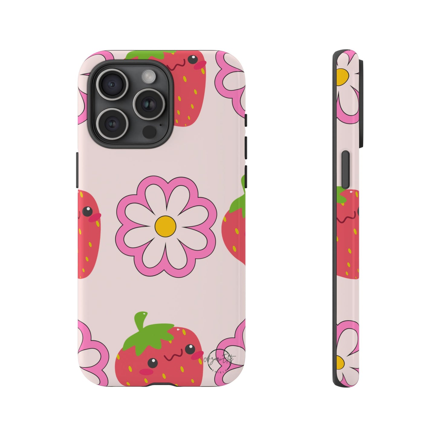 AzariElite Shield Cute Strawberry Floral