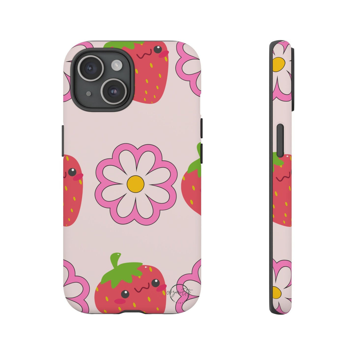 AzariElite Shield Cute Strawberry Floral