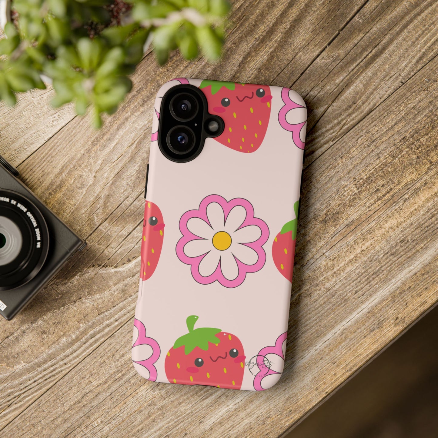 AzariElite Shield Cute Strawberry Floral