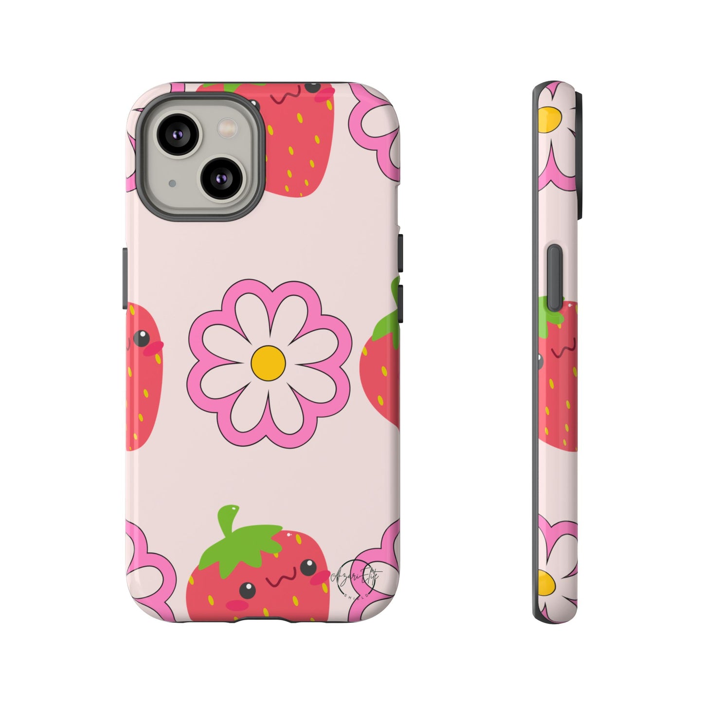 AzariElite Shield Cute Strawberry Floral